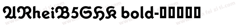ARheiB5SHK bold字体转换